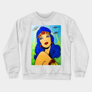 Wonderful woman. Unearthly beauty Crewneck Sweatshirt